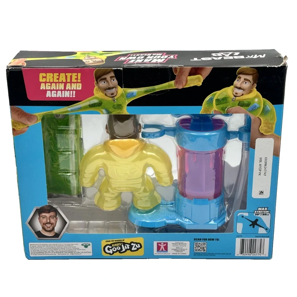 MrBeast Lab Creation Station Stretchy Action Figure DIY Kids Toy Moose Toys